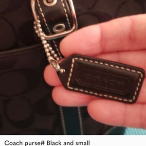 SMALL COACH PURSE ,BLACK